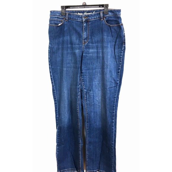 L.L.Bean Favorite Jean Curvy Fit Women's Size 16T Faded Jeans - Picture 5 of 7